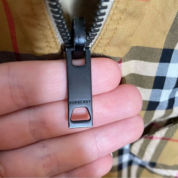 Burberry Harrington Reversible Rainbow Check Nova‎ Plaid Jacket Tan Xxs S Rare - Picture 7 of 13